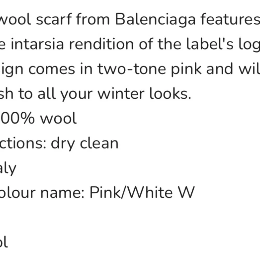 🔥Balenciaga Pink and Navy LOGO Scarf‼️ - Picture 9 of 9